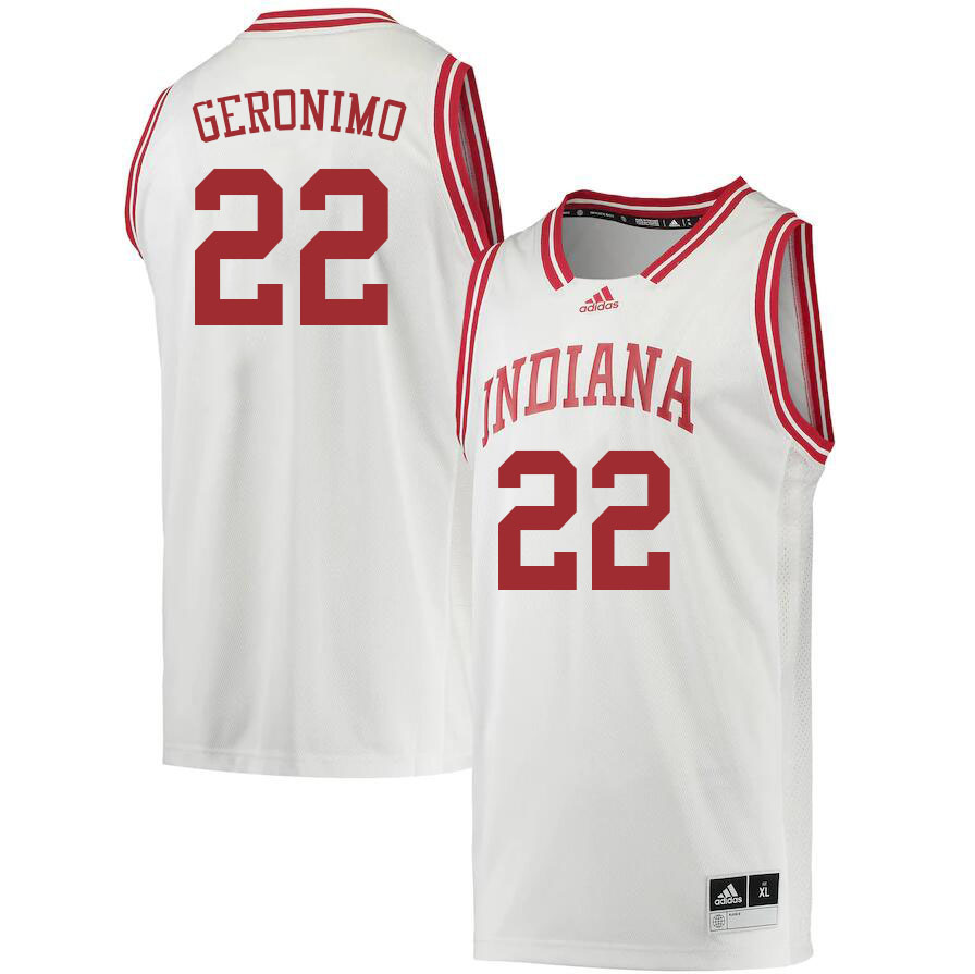 Men #22 Jordan Geronimo Indiana Hoosiers College Basketball Jerseys Sale-Retro